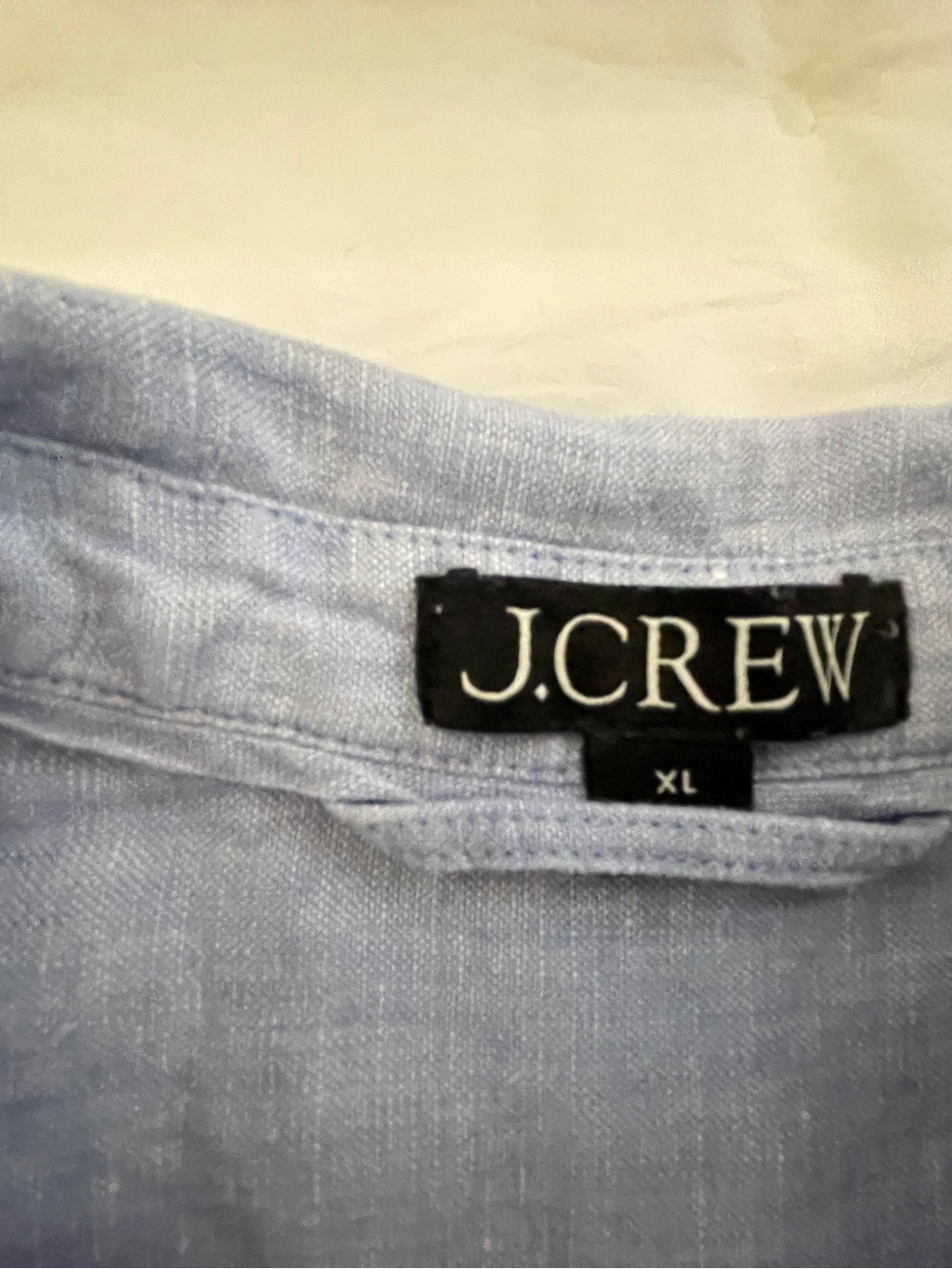 J.Crew Capitaine Light Blue Linen Tie-Waist Shirt Dress Women's XL - Picture 7 of 11